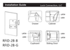 10 lock systems, Hidden RFID Cabinet Drawer Lock, 3 user fobs